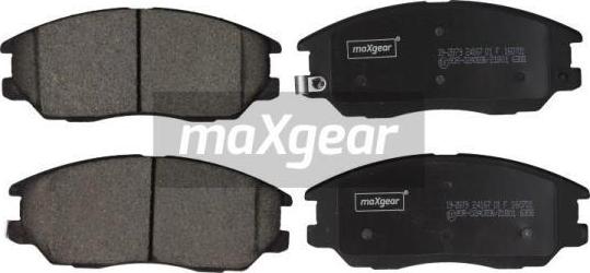 Maxgear 19-2879 - Гальмівні колодки, дискові гальма autocars.com.ua