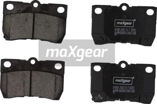 Maxgear 19-2893 - Гальмівні колодки, дискові гальма autocars.com.ua