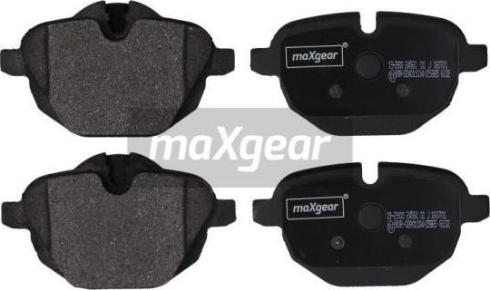 Maxgear 19-2900 - Тормозные колодки, дисковые, комплект avtokuzovplus.com.ua