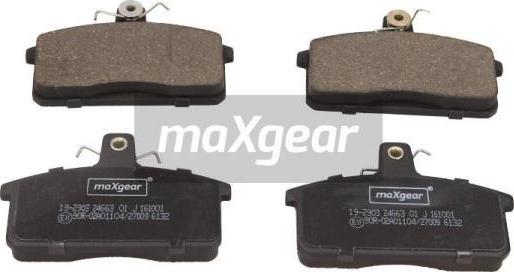 Maxgear 19-2903 - Гальмівні колодки, дискові гальма autocars.com.ua