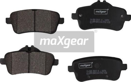 Maxgear 19-2920 - Гальмівні колодки, дискові гальма autocars.com.ua