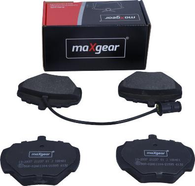 Maxgear 19-2937 - Гальмівні колодки, дискові гальма autocars.com.ua