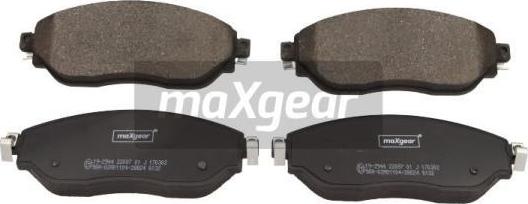 Maxgear 19-2944 - Тормозные колодки, дисковые, комплект autodnr.net