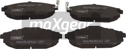 Maxgear 19-2958 - Гальмівні колодки, дискові гальма autocars.com.ua