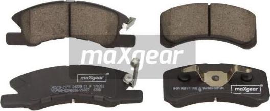 Maxgear 19-2978 - Тормозные колодки, дисковые, комплект autodnr.net