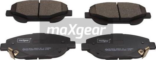 Maxgear 19-3010 - Гальмівні колодки, дискові гальма autocars.com.ua