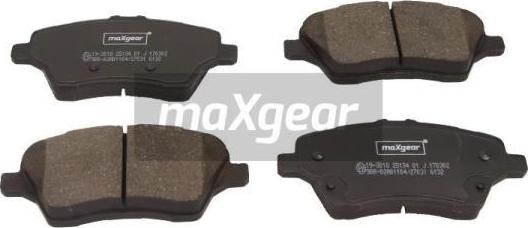 Maxgear 19-3018 - Гальмівні колодки, дискові гальма autocars.com.ua