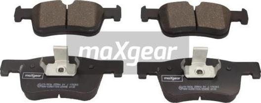 Maxgear 19-3036 - Гальмівні колодки, дискові гальма autocars.com.ua