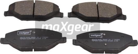 Maxgear 19-3042 - Гальмівні колодки, дискові гальма autocars.com.ua