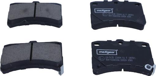 Maxgear 19-3135 - Гальмівні колодки, дискові гальма autocars.com.ua