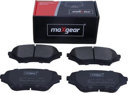 Maxgear 19-3147 - Тормозные колодки, дисковые, комплект avtokuzovplus.com.ua