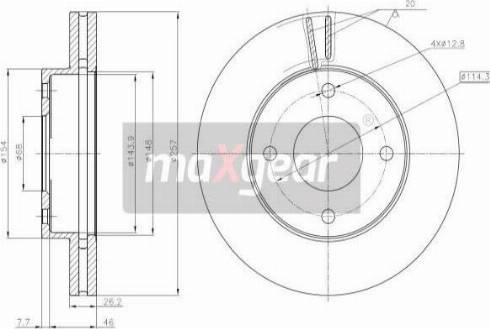 Maxgear 19-3217 - Тормозной диск avtokuzovplus.com.ua