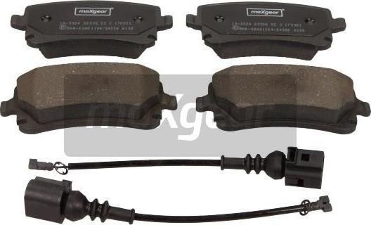 Maxgear 19-3324 - Тормозные колодки, дисковые, комплект autodnr.net