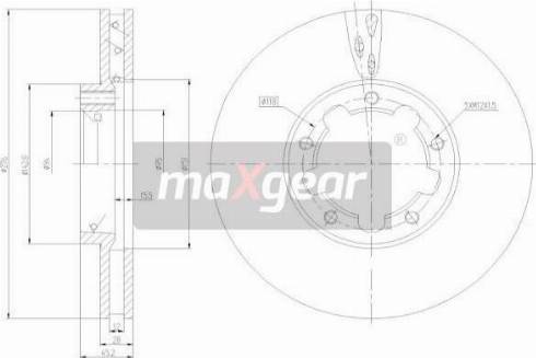 Maxgear 19-3337 - Гальмівний диск autocars.com.ua