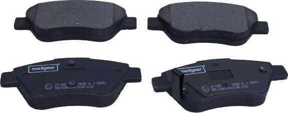 Maxgear 19-3380 - Тормозные колодки, дисковые, комплект autodnr.net