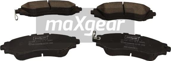 Maxgear 19-3398 - Гальмівні колодки, дискові гальма autocars.com.ua