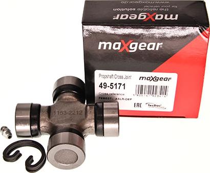 Maxgear 49-5171 - Шарнір, поздовжній вал autocars.com.ua