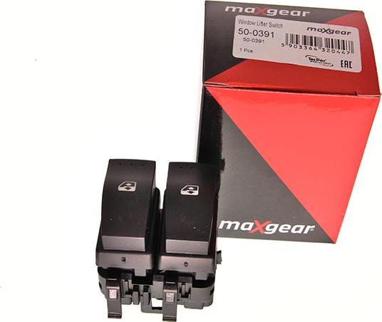 Maxgear 50-0391 - Выключатель, стеклоподъемник avtokuzovplus.com.ua