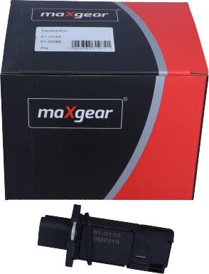 Maxgear 51-0133 - Датчик потока, массы воздуха avtokuzovplus.com.ua