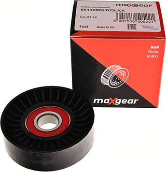 Maxgear 54-0114 - Направляющий ролик, поликлиновый ремень avtokuzovplus.com.ua