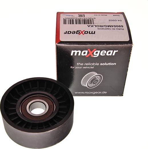 Maxgear 54-0502 - Паразитний / провідний ролик, поліклиновий ремінь autocars.com.ua