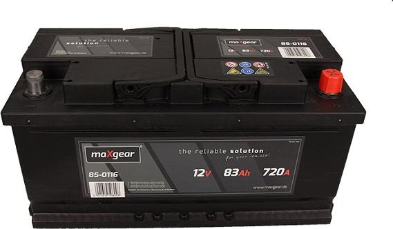 Maxgear 583400072 D722 - Стартерная аккумуляторная батарея, АКБ autodnr.net