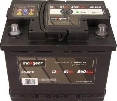 Maxgear 85-0011 - Стартерная аккумуляторная батарея, АКБ autodnr.net