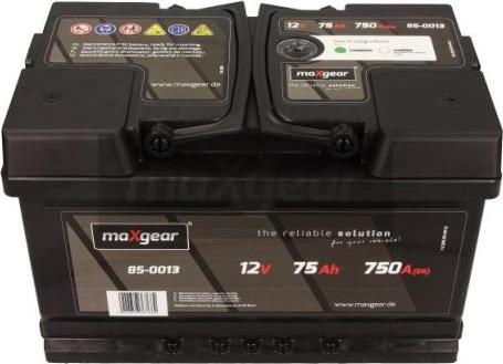 Maxgear 85-0013 - Стартерна акумуляторна батарея, АКБ autocars.com.ua