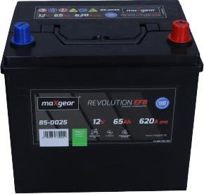 Maxgear 85-0025 - Стартерна акумуляторна батарея, АКБ autocars.com.ua