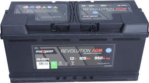 Maxgear 85-0054 - Стартерная аккумуляторная батарея, АКБ avtokuzovplus.com.ua