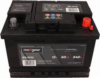 Maxgear 85-0112 - Стартерна акумуляторна батарея, АКБ autocars.com.ua