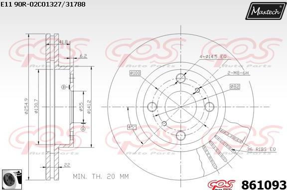 Maxtech 5227012 - Поворотний кулак, підвіска колеса autocars.com.ua