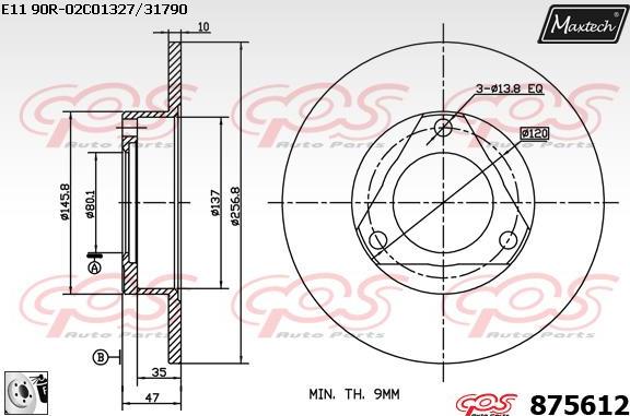 Maxtech 5271022 - Поворотний кулак, підвіска колеса autocars.com.ua