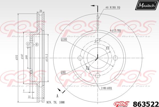 Maxtech 5271040 - Поворотний кулак, підвіска колеса autocars.com.ua