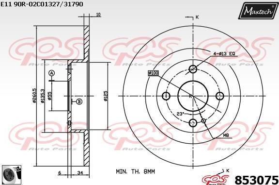 Maxtech 5271067 - Поворотний кулак, підвіска колеса autocars.com.ua