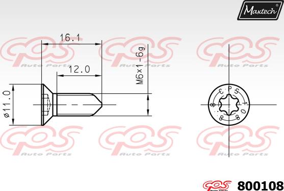 Maxtech 5271069 - Поворотний кулак, підвіска колеса autocars.com.ua