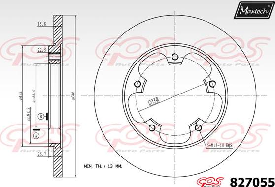 Maxtech 5271070 - Поворотний кулак, підвіска колеса autocars.com.ua