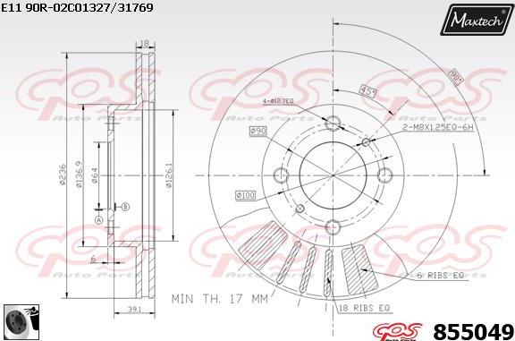 Maxtech 5271510 - Поворотний кулак, підвіска колеса autocars.com.ua