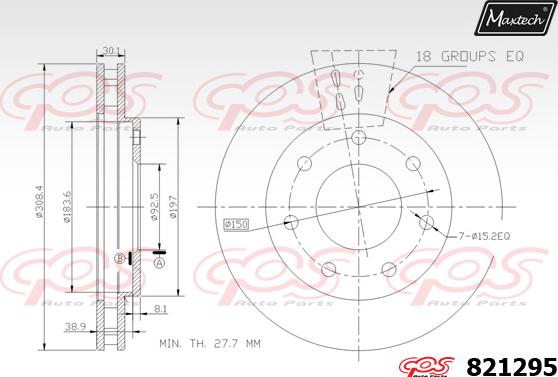 Maxtech 5272000 - Поворотний кулак, підвіска колеса autocars.com.ua