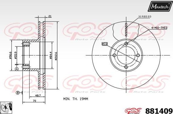 Maxtech 5273005 - Поворотний кулак, підвіска колеса autocars.com.ua