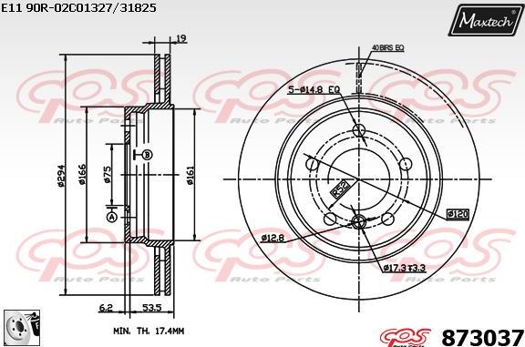 Maxtech 5275317 - Поворотний кулак, підвіска колеса autocars.com.ua