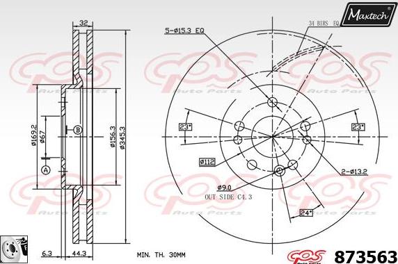 Maxtech 5275622 - Поворотний кулак, підвіска колеса autocars.com.ua