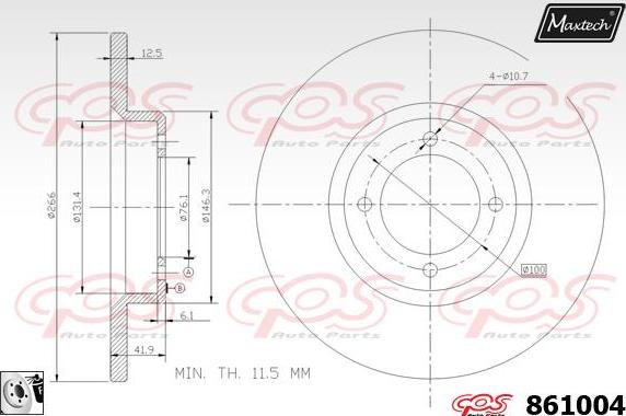 Maxtech 5282210 - Поворотний кулак, підвіска колеса autocars.com.ua