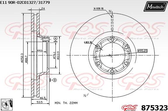 Maxtech 6272503 - Тормозной суппорт autodnr.net