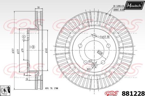 Maxtech 70160008 - Комплект направляючої гільзи autocars.com.ua