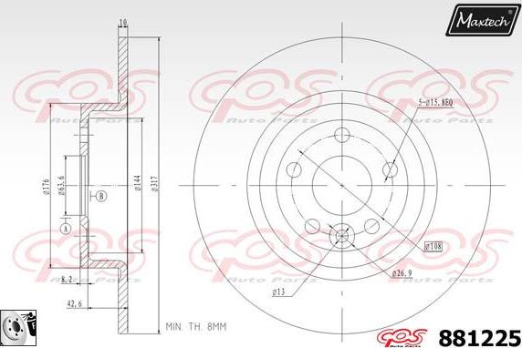 Maxtech 70160015 - Комплект направляючої гільзи autocars.com.ua