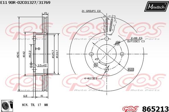 Maxtech 70160016 - Комплект направляючої гільзи autocars.com.ua