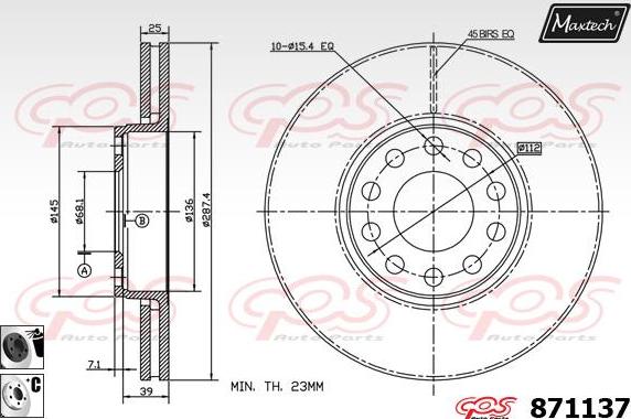 Maxtech 70160030 - Комплект направляючої гільзи autocars.com.ua