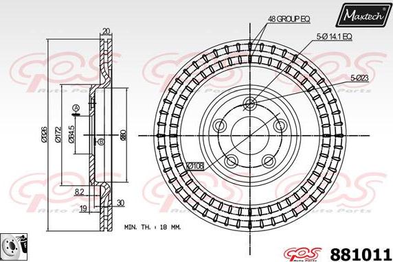 Maxtech 70160046 - Комплект направляючої гільзи autocars.com.ua