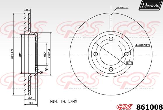 Maxtech 70160072 - Комплект направляючої гільзи autocars.com.ua